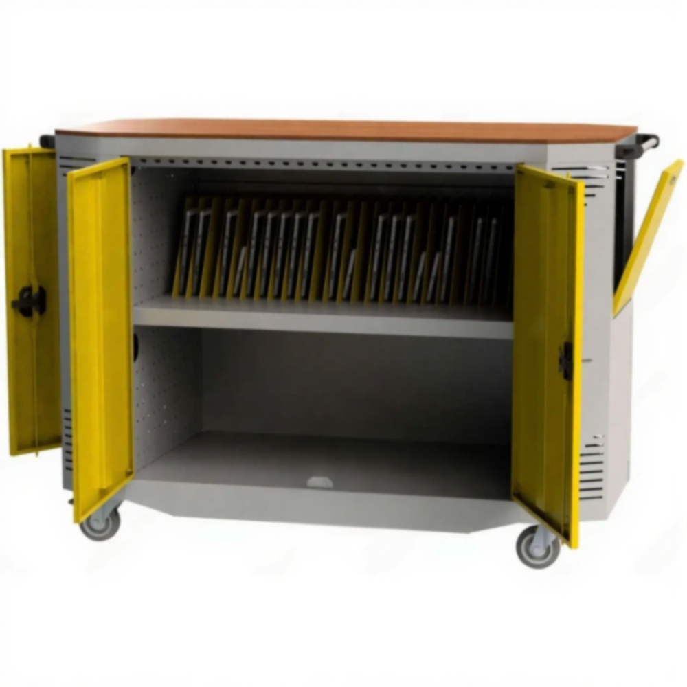 Тележка для хранения и зарядки 26 планшетов с электросхемой