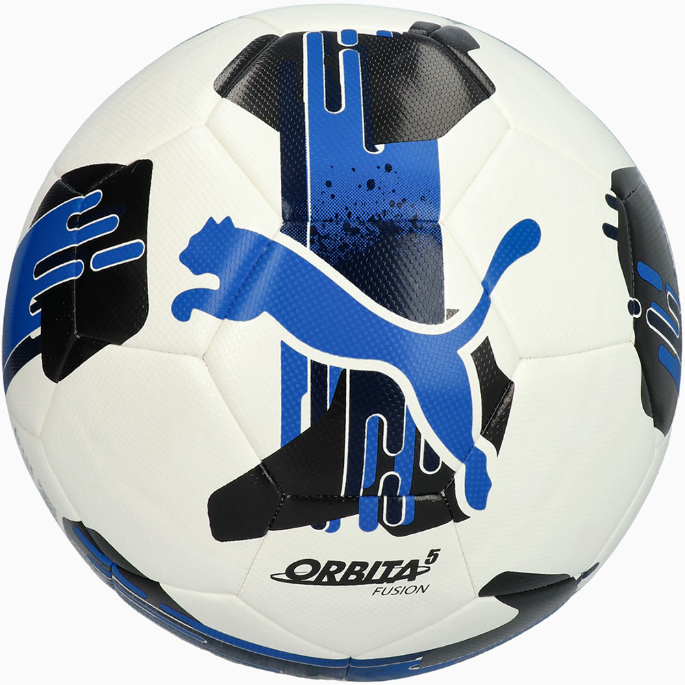 Мяч футбольный PUMA Orbita 5 Fusion, Размер 5, Цвет Бело-синий
