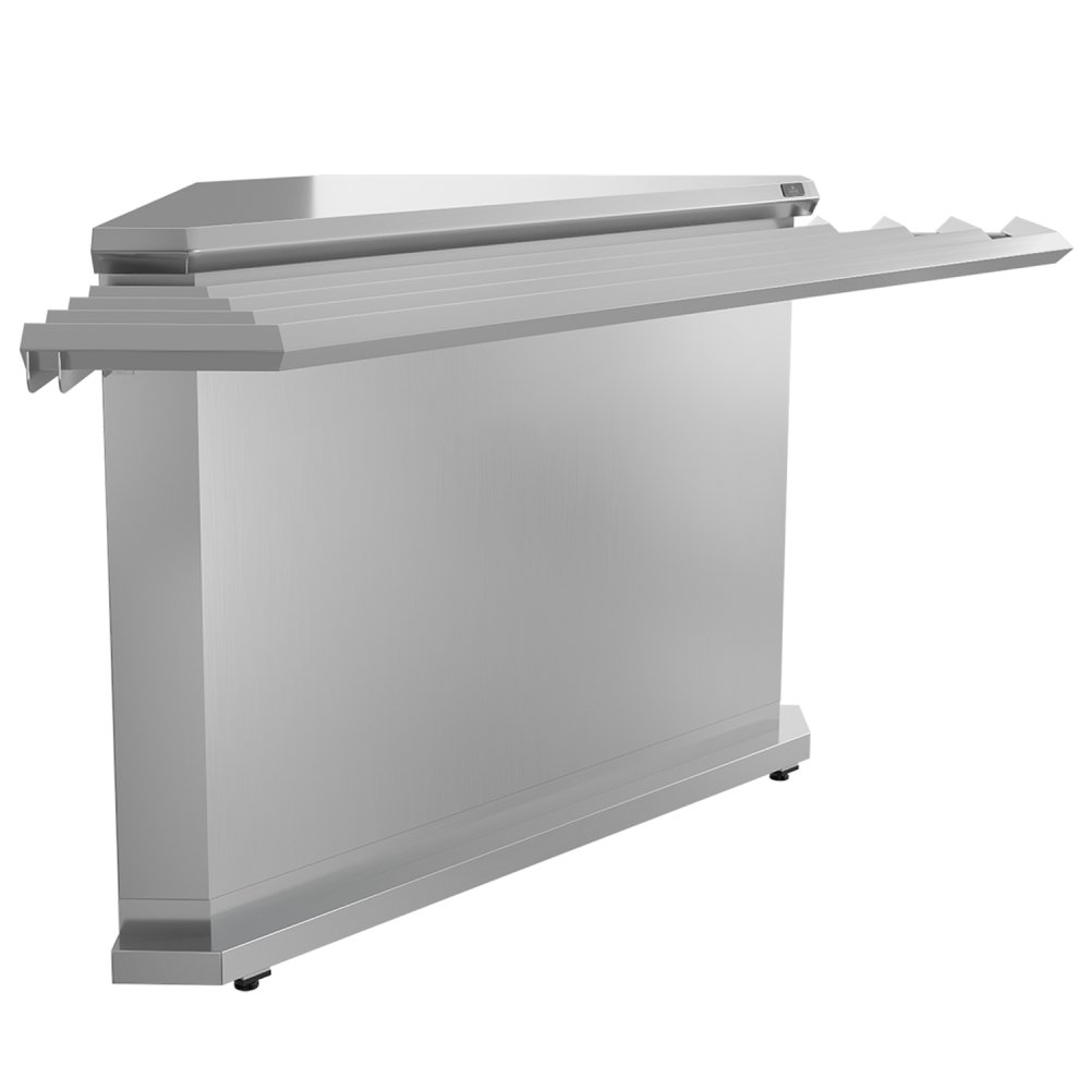 Модуль угловой наружный Luxstahl УН-90 (БЕЗ НАПРАВЛЯЮЩИХ) Premium (нерж.)