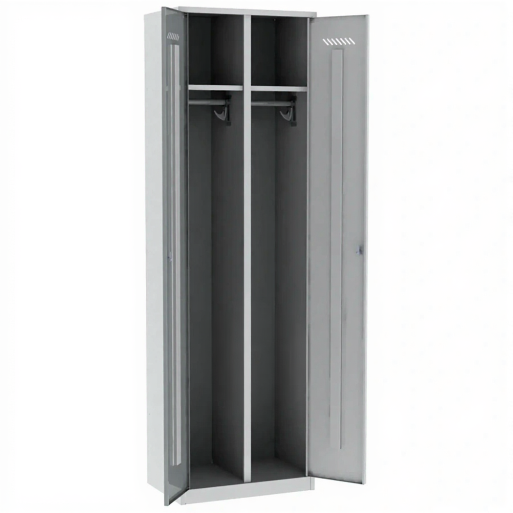 Шкаф для одежды металлический ШРВ-ДВ-600-2 двухсекционный ШРВ-ДВ-600-2