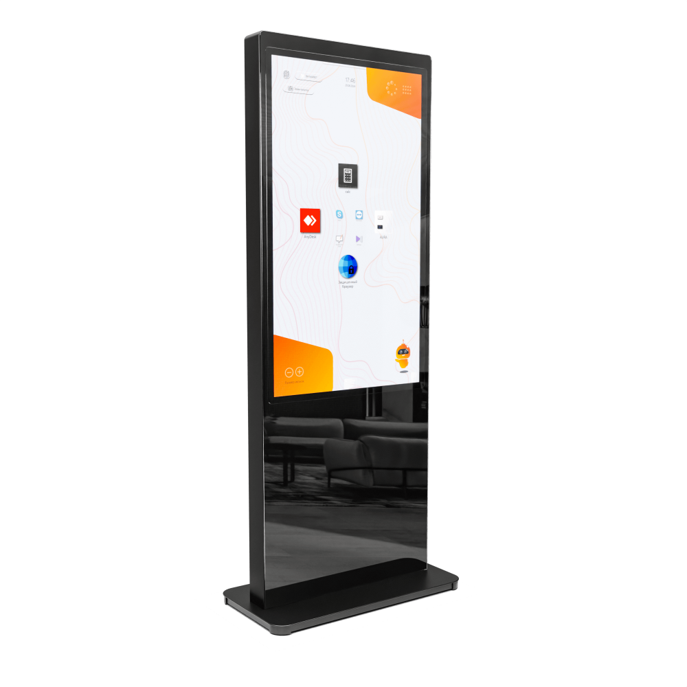 Интерактивный сенсорный киоск Black Glass Max Premium 55