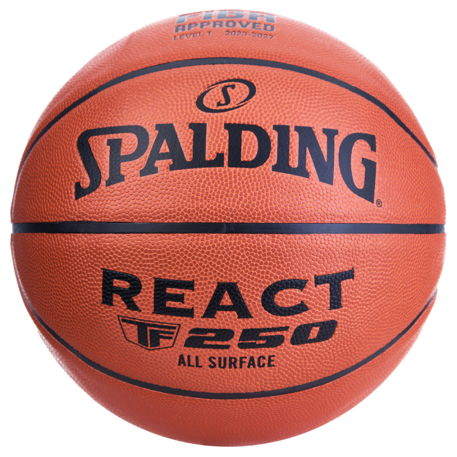 Мяч баскетбольный Spalding TF-250 React, FIBA Approved, Размер 6