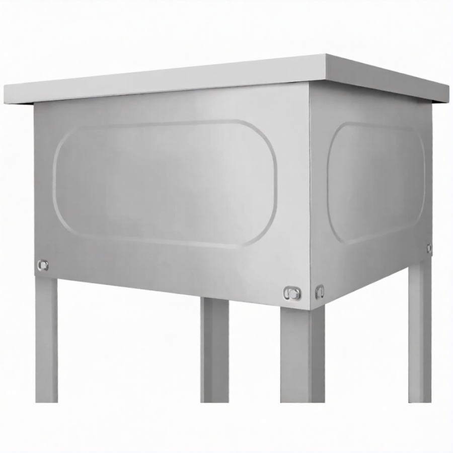 Ванна моечная ВМСн 530/3 (860х1490х530)  3 м/о 430х430х300 (ножка угловая)