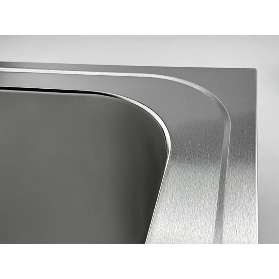 Ванна моечная двухсекционная цельнотянутая с бортом ВМЦ-2/12/6-Б