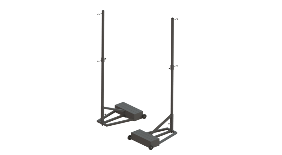 Стойки волейбольные передвижные с противовесом (140 кг) СТ-19
