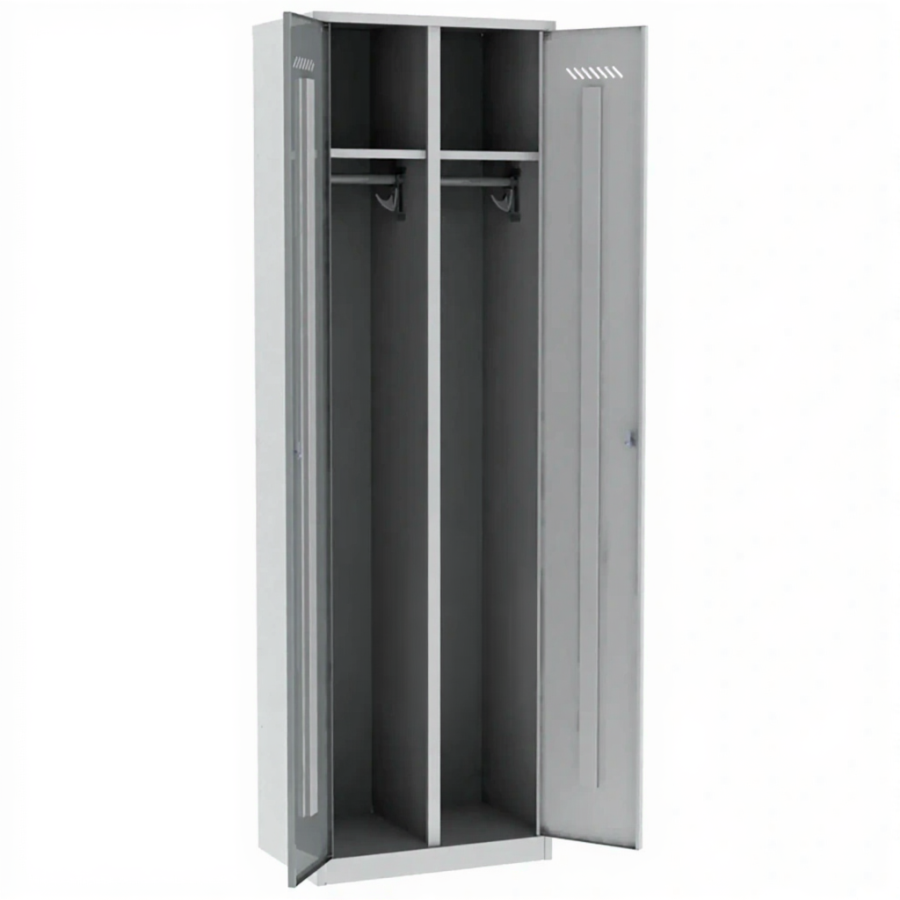 Шкаф для одежды металлический ШРВ-ДВ-600-2 двухсекционный ШРВ-ДВ-600-2