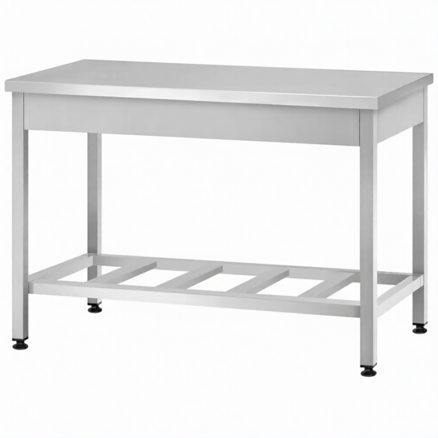 Стол производственный СПРп - 860х1200х600 «Profi Ral» (полка-решетка)