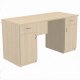 Стол рабочий с двумя тумбами СрТ-7.1 (ЛДСП дуб молочный)