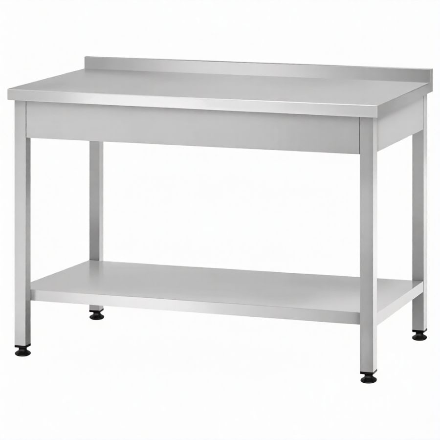 Стол производственный СПРп - 860х1200х600 «Profi Ral», борт (полка сплошная)