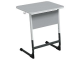 Стол 1-местный школьный 5-7 г/р "Нова" регулируемый (серый, м/к белый/графит)