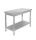 СТОЛ универсальный Luxstahl СПУ-14/6 со сплошной полкой нерж.