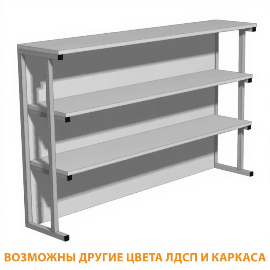 Надстройка для стола или тумбы Н-7 (ЛДСП серый)