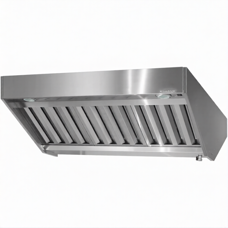 Зонт вытяжной полуоткрытый ЗВПб 400х1500х2000 «Base» островной (к-т светильников)