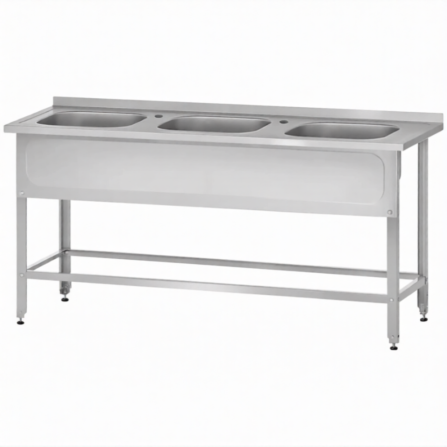 Ванна ВМЦн 860х1500х700  3 м/о, борт, отв. д/смесит., экран (ножка проф., тр. 40х40)