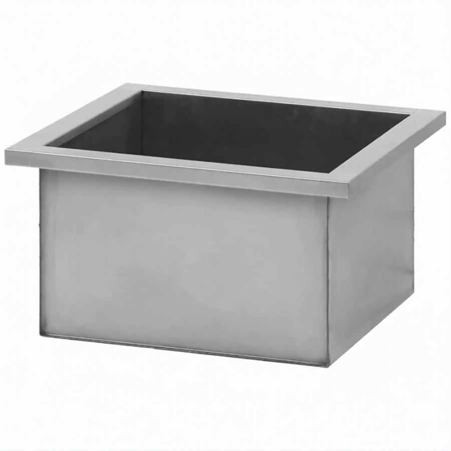 Ванна моечная ВМСн 530/3 (860х1490х530)  3 м/о 430х430х300 (ножка угловая)